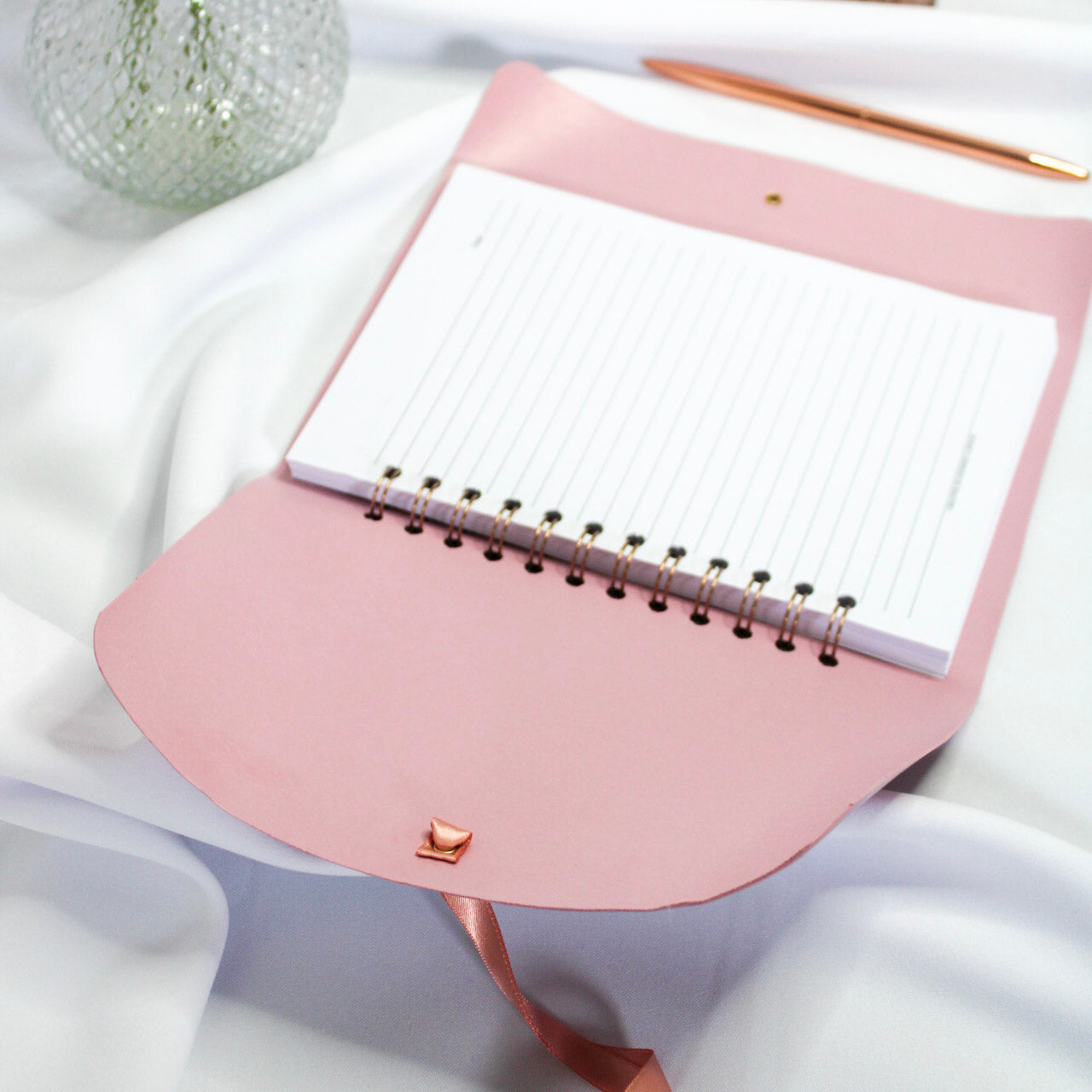 Luxe | Dusky Pink | Personalised Vegan Leather Notebook & Journal