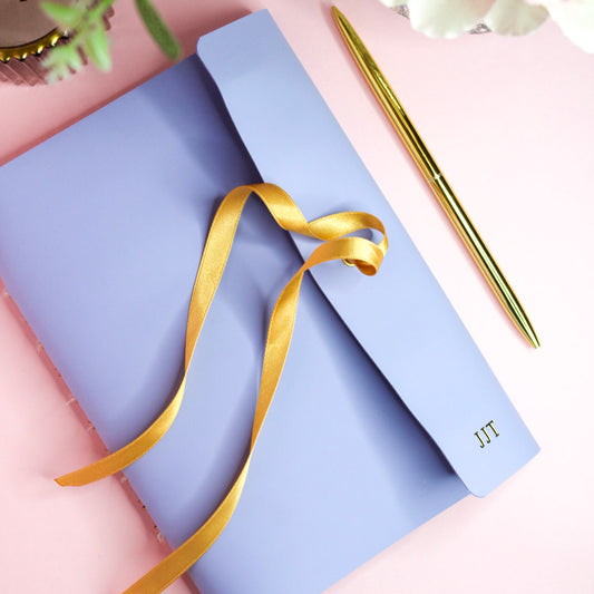 Personalised Vegan Leather Notebook & Journal | Lilac