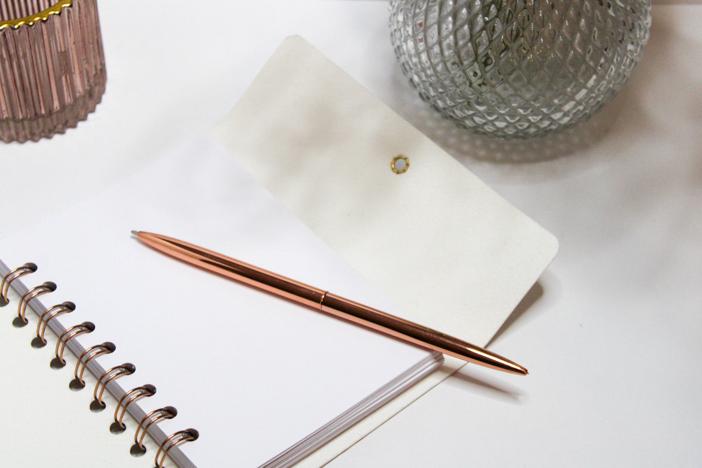 Luxe | Marble Pink | Personalised Vegan Leather Notebook & Journal