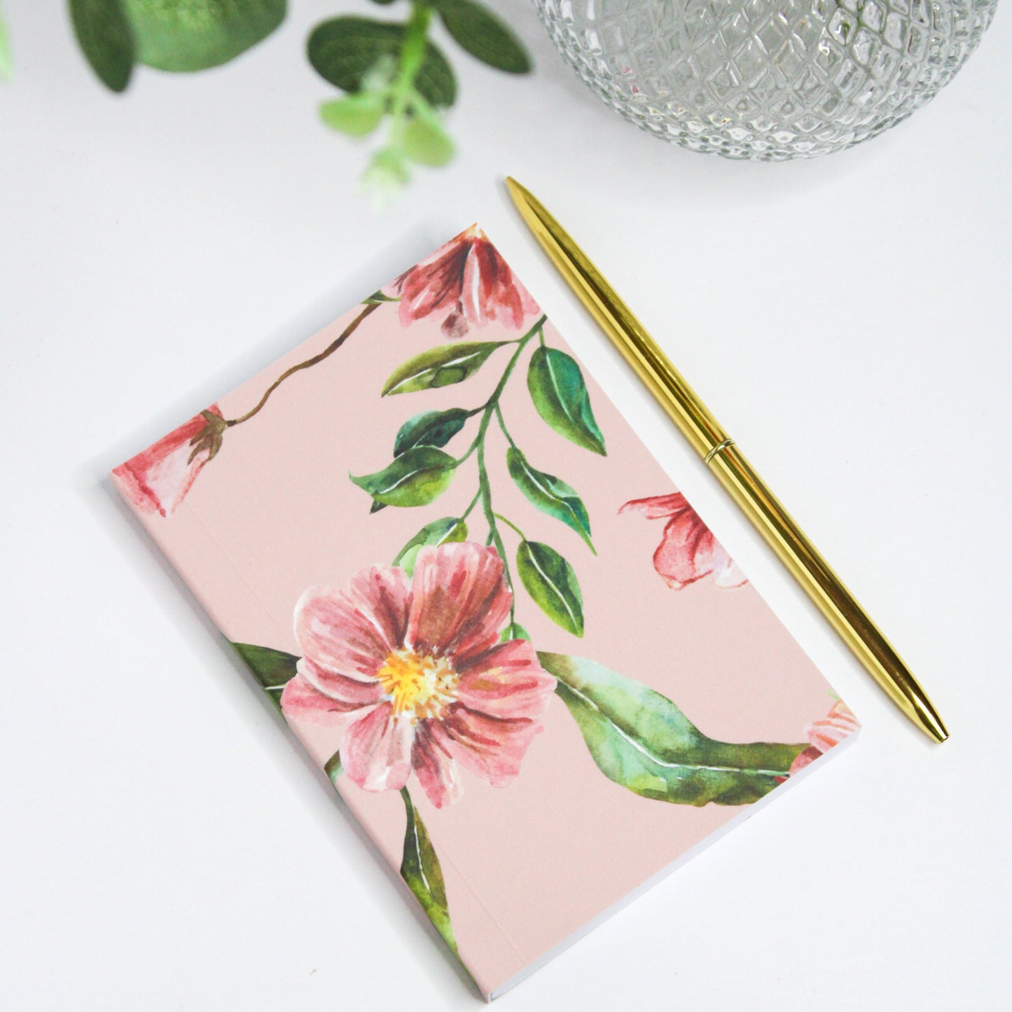 Personalised A6 Mini Notebook Gift Set | Bohemian Flower